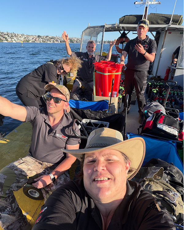 Laser Tag 2 U founder at an event in Port Stephens NSW