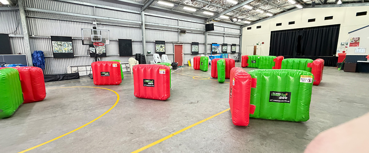 Children playing laser tag during school holiday program in NSW